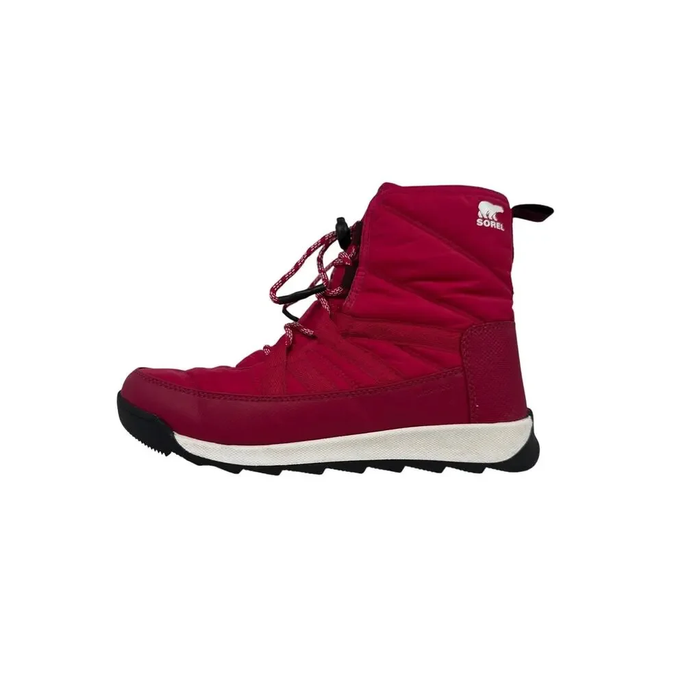Sorel Whitney II Winter Snow Booties Youth Size 7 EU 39 Insulated Fuchsia Pink